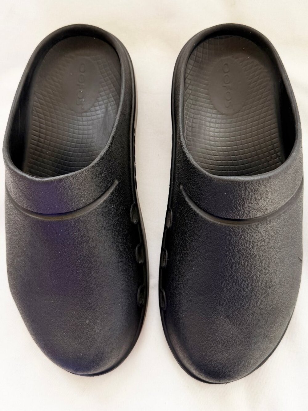 OOFOS OOcloog Clog Womens 7 Black OOfoam Comfort Slip On Recovery Nursing Shoes - Picture 10 of 16